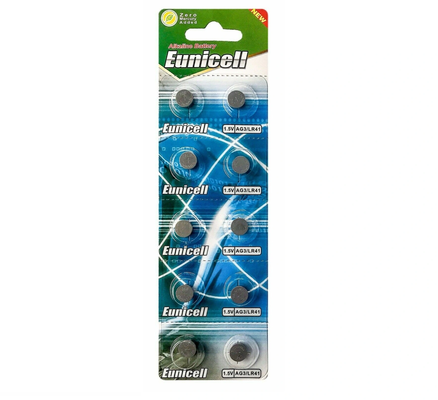 LR41 Button Cell Battery, 10 Pack