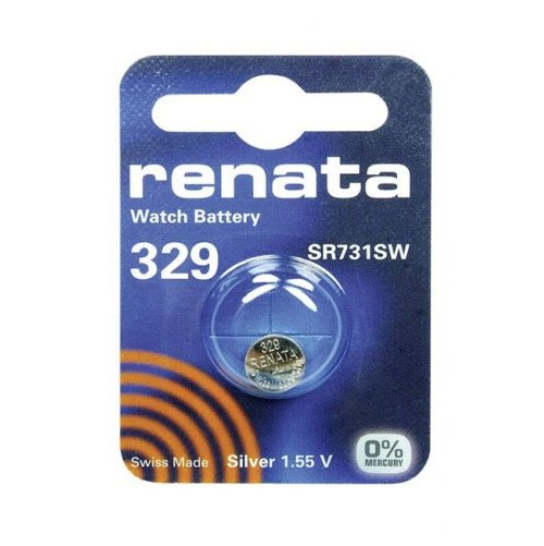 1 x SR731 / SR731SW / 329 Renata Silver Oxide Battery