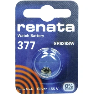 1 x SR66 / SR626SW / 377 Renata Silver Oxide Battery