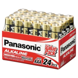 24 x Panasonic Alkaline AAA Batteries