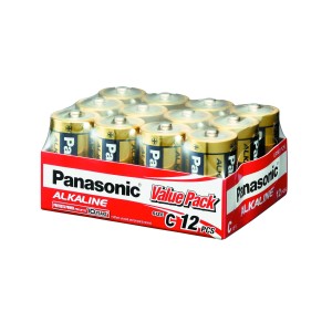 Panasonic C / LR14 Alkaline Battery 12 Pack