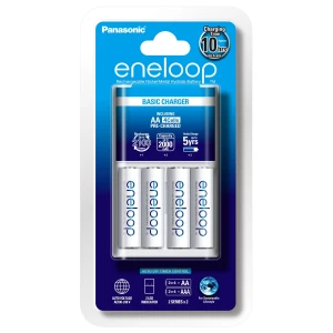 Eneloop "Standard" AA/AAA Battery Charger + 4 AA Batteries