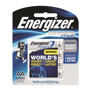Energizer Lithium AA Batteries 4 Pack