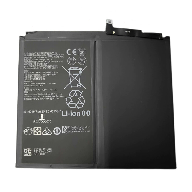Huawei MatePad Pro 5G HB27D8C8ECW Replacement Battery