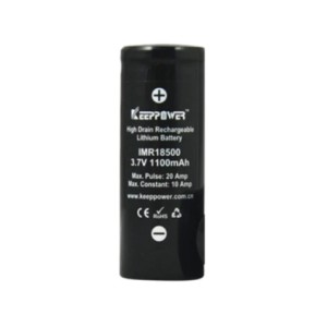 Keeppower 18500 1100mAh Li-Ion Battery