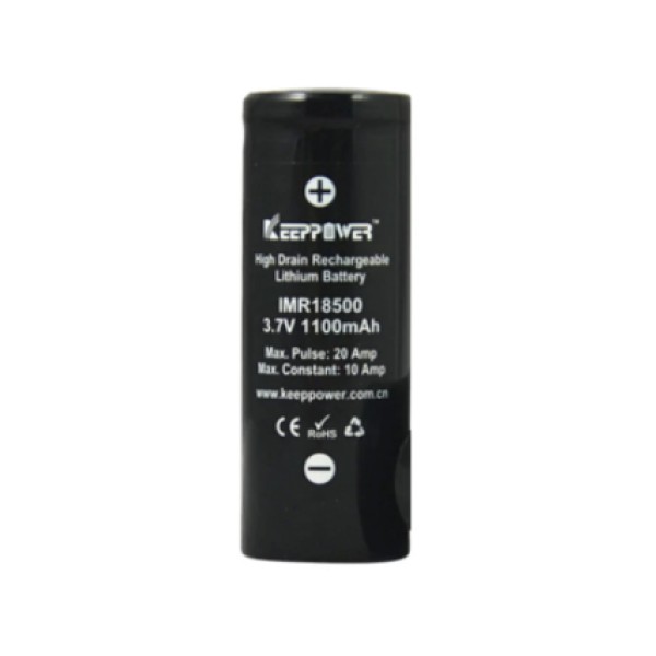 Keeppower 18500 1100mAh Li-Ion Battery