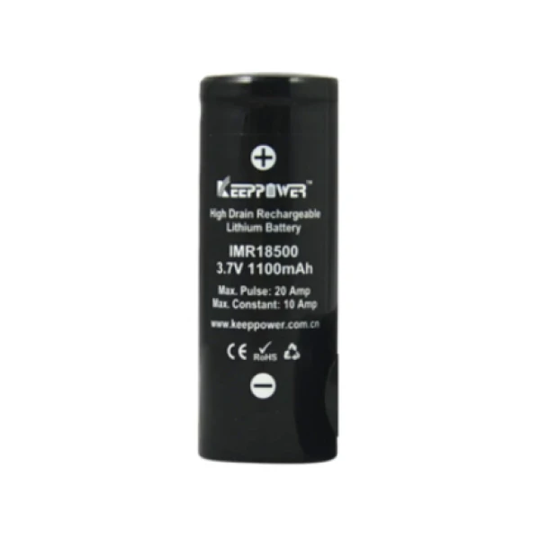 Keeppower 18500 1100mAh Li-Ion Battery