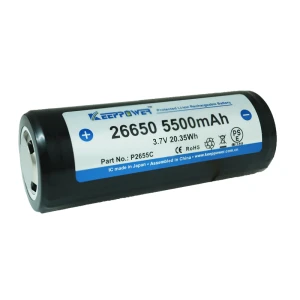Keeppower 26650 5500mAh Protected Li-Ion Battery