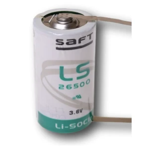 1 x SAFT LS26500 CNR (Tabs) Lithium Battery