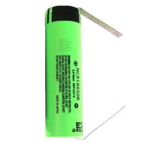 Panasonic NCR18650B 3400mAh Li-Ion Battery (Flat Top) With Tabs