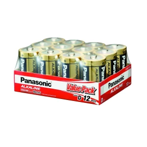 Panasonic D / LR20 Alkaline Battery 12 Pack