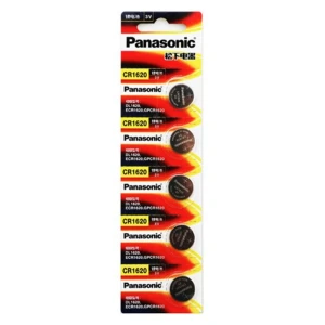 5 x Panasonic CR1620 Lithium Batteries