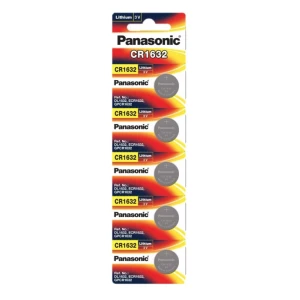 5 x Panasonic CR1632 Lithium Batteries