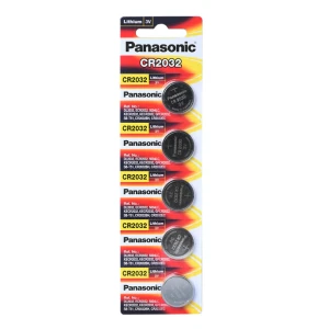 5 x Panasonic CR2032 Lithium Batteries