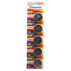 5 x Panasonic CR3032 Lithium Batteries