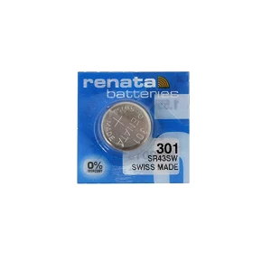 1 x SR43SW / SR1142 / 301 Renata Silver Oxide Battery