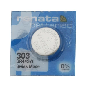 1 x SR44SW / 303 / SR1154 Renata Silver Oxide Battery