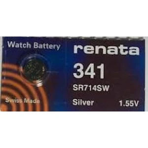 1 x SR714 / SR714SW / 341 Renata Silver Oxide Battery