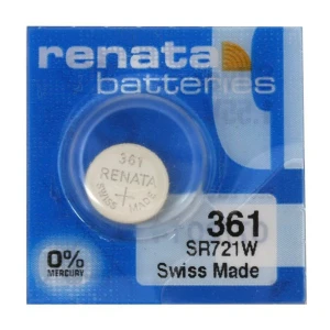 1 x SR58 / 361 / SR721W Renata Silver Oxide Battery