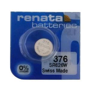 1 x SR66 / 376 Renata / SR626W Silver Oxide Battery