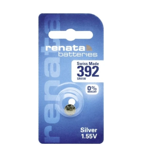 1 x SR41 / 392 / SR41W Renata Silver Oxide Battery