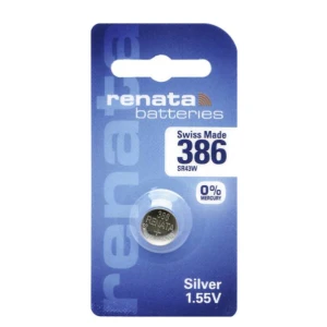 1 x SR43 / 386 / SR43W Renata Silver Oxide Battery