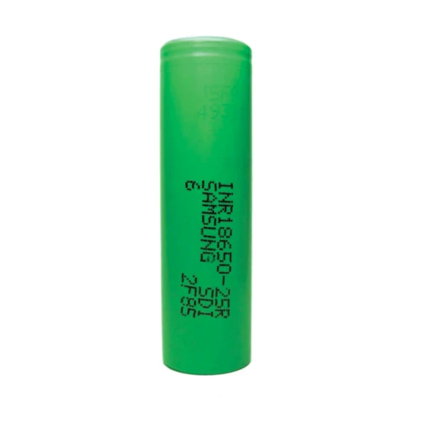 Samsung 25R 18650 2500mAh 20A Li-Ion Battery (Flat Top)