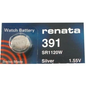 1 x SR55 / 391 / SR1120W Renata Silver Oxide Battery