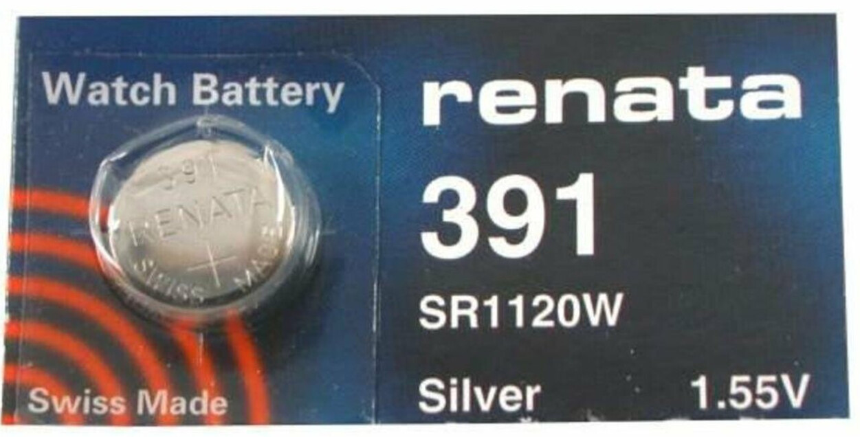 1 x SR55 / 391 / SR1120W Renata Silver Oxide Battery