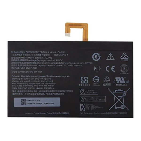 Lenovo Tab 2 A10 L14D2P31 Replacement Battery