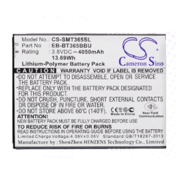 Samsung Galaxy Tab Active SM-T360 SM-T365 Replacement Battery