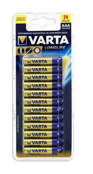 Varta Alkaline AAA Batteries 24 Pack