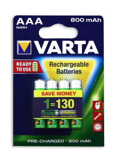 4 x Varta NiMH AAA Rechargeable Batteries - Image 2